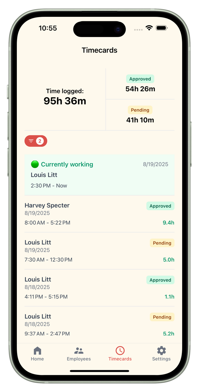 Caretake mockup